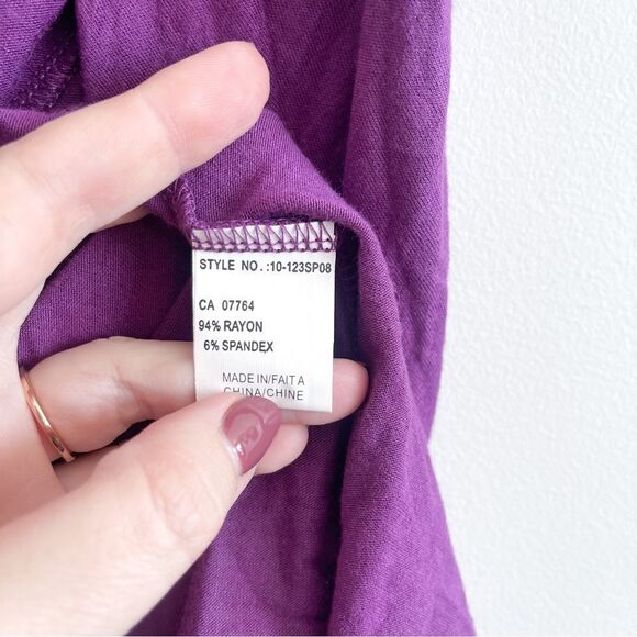 Bedo Femme Tie Front Cardigan Purple Women's M Short Sleeved Balletcore - Picture 7 of 7